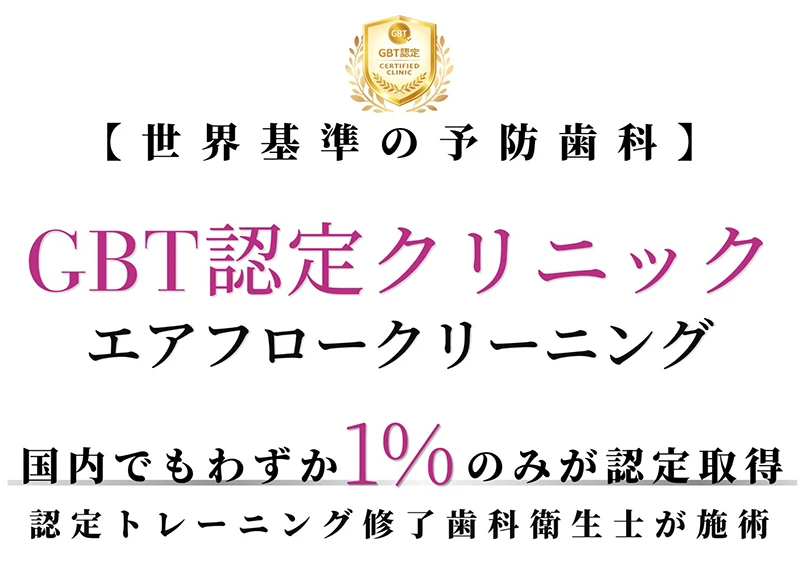 世界標準の予防歯科 GBT認定クリニック