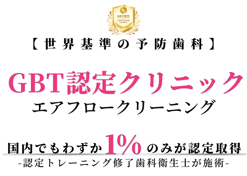 世界標準の予防歯科 GBT認定クリニック